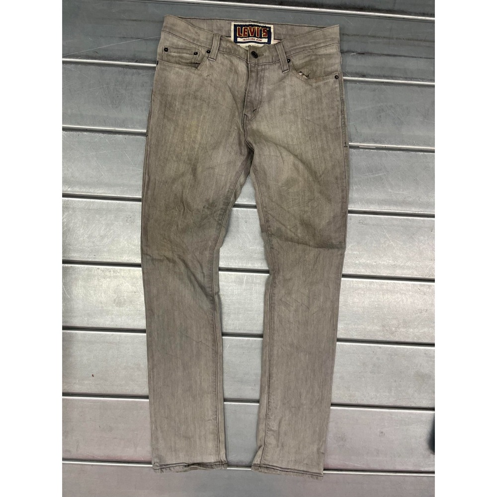 Vintage Levis 510 Super Skinny Jeans Mens 32x31 Gray Wash‎ Denim